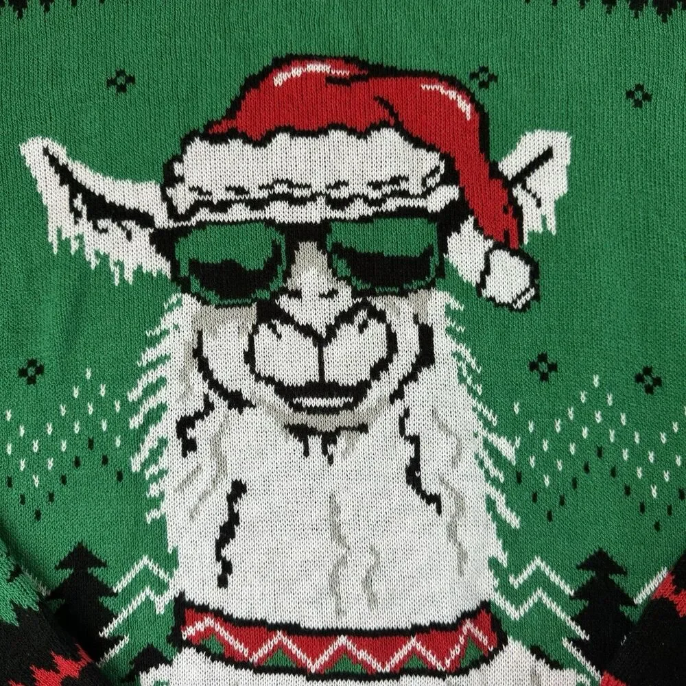 Ugly Christmas Sweater Men’s Holiday Santa Llama Holiday Sweater Size XXL NWT